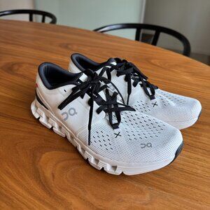 On Women's Cloud X 4 Sneakers - Black & White - Size 10